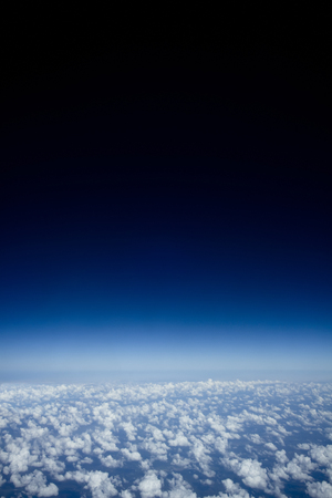 Above clouds from airplane.の写真素材