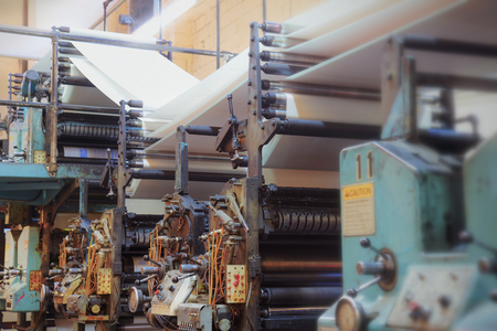 Vintage printing press. の写真素材