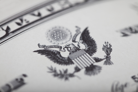 Old Government document.の写真素材