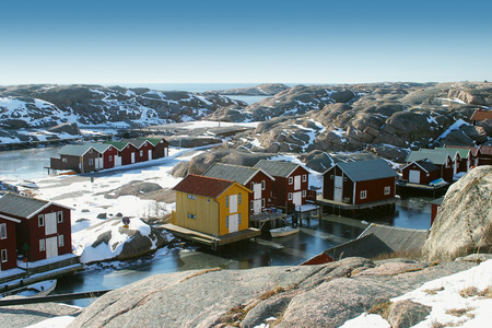 Coastal town in Sweden. Smogen.