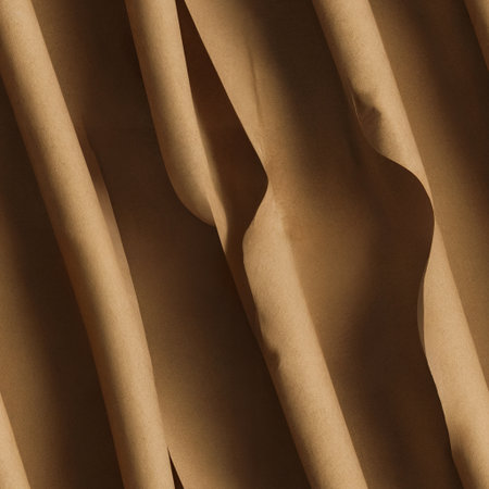 Seamless repeating pattern background made out thin brown paperの素材