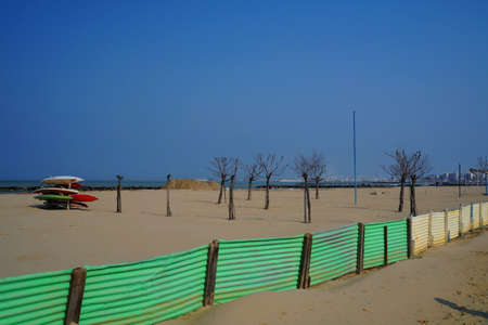 Empty beach on the Adriatic coast