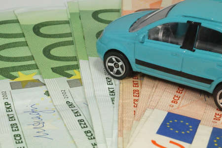 A car and cashの写真素材