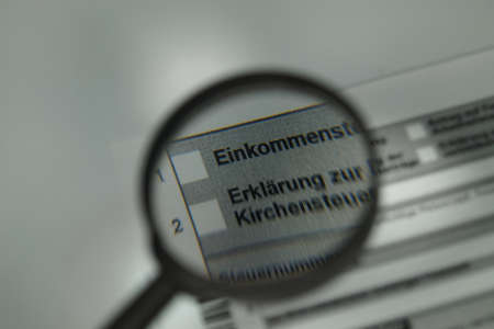 German tax return form