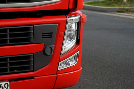 A red truck