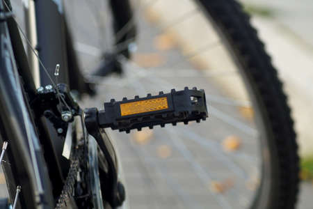 A bicycle on the streetの写真素材