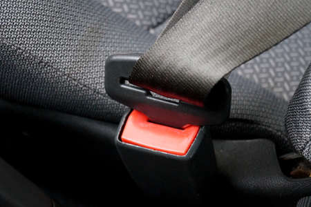 Belt in the carの写真素材