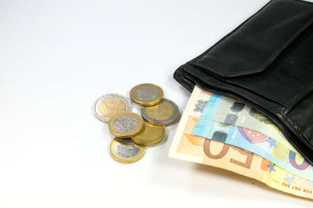 Purse and moneyの写真素材