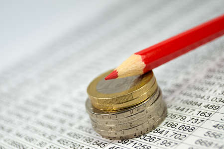 Statistics and moneyの写真素材