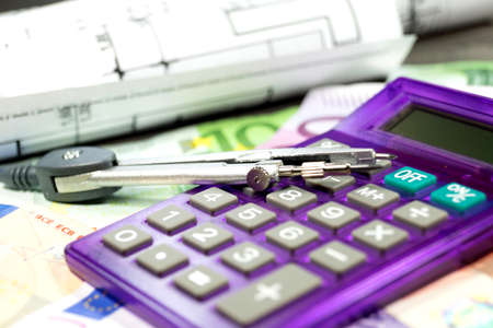 Construction costs for a houseの写真素材