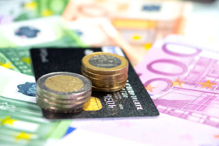 Credit card and moneyの写真素材