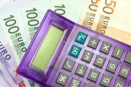 Calculator and moneyの写真素材