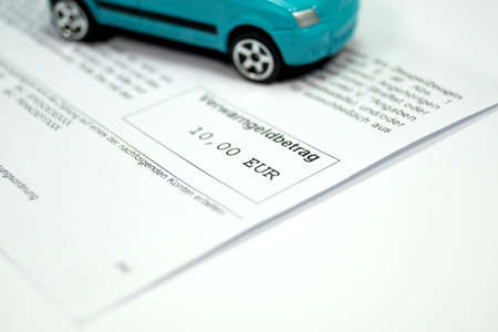 A speeding ticketの写真素材