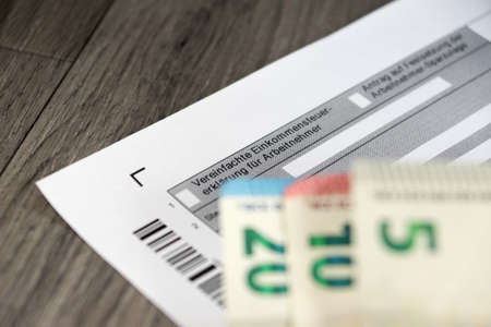 Tax return formの写真素材