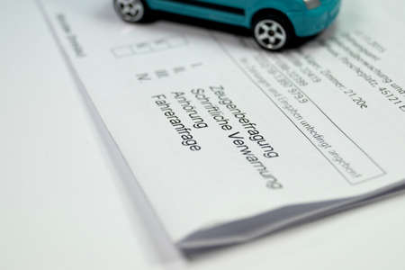 Penalty notice car