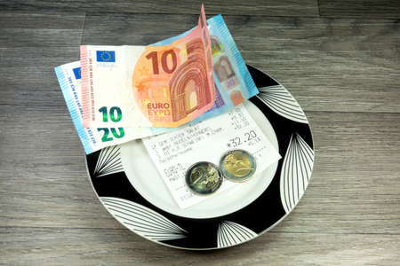 Restaurant billの写真素材