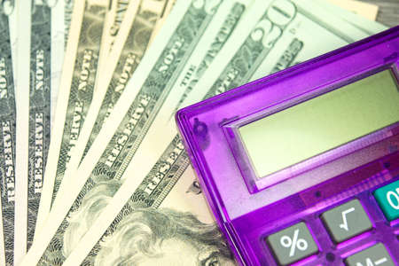 Calculator and moneyの写真素材