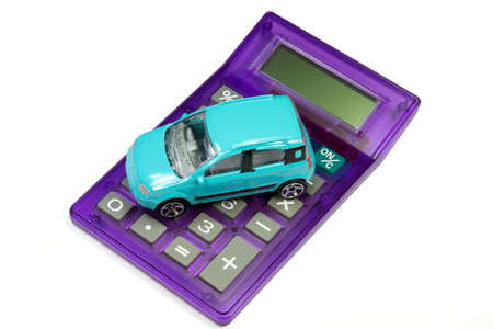 Calculator and carの写真素材