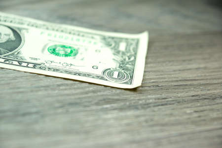 Close-up of dollar bills