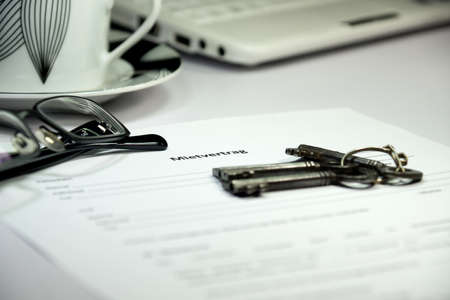 Rental agreement for a apartmentの写真素材