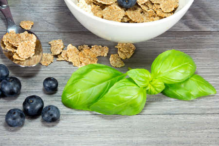 bowl of muesli on table
