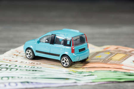 car on the money fileの写真素材