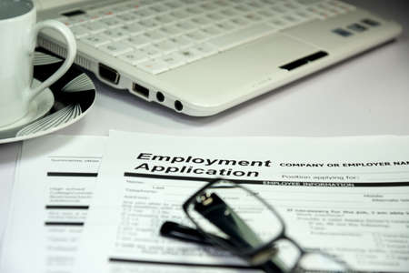 employment applicationの写真素材