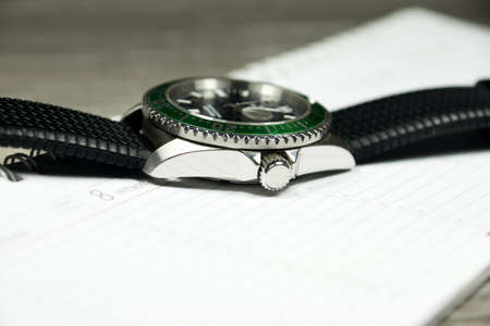 watch with calendarの写真素材