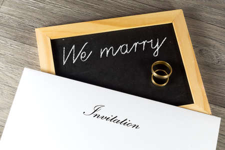 Invitation to a weddingの写真素材