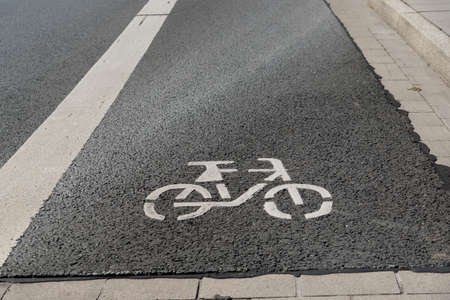 A bike path in town