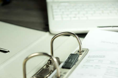 Folder with banking statementsの写真素材