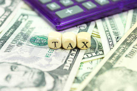 Taxes and dollarsの写真素材