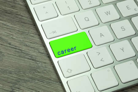 Keyboard and careerの写真素材