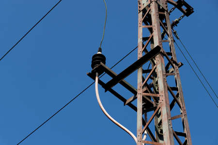 Catenary on a railway line