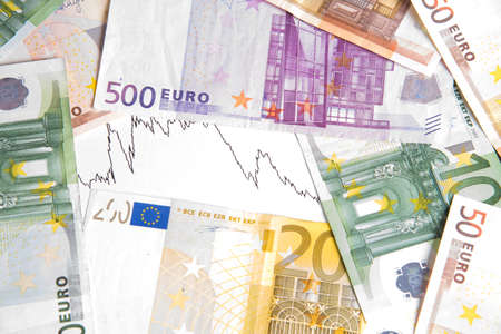 Euro money and charts