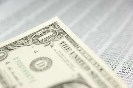Dollar money and chartsの写真素材