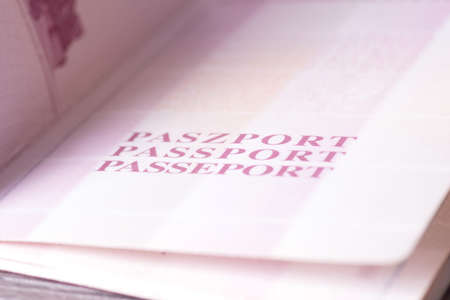A Polish passportの写真素材