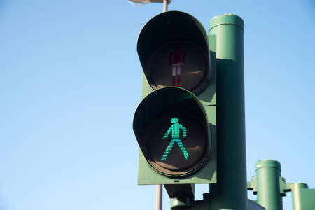 Traffic lights on the streetの写真素材