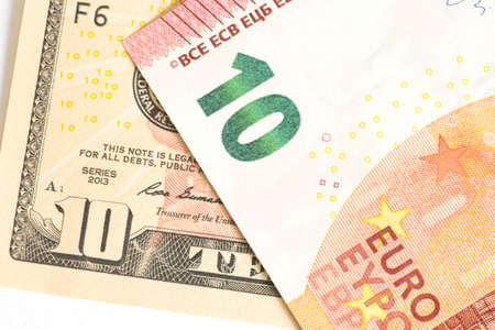 Euro money and money dollarの写真素材