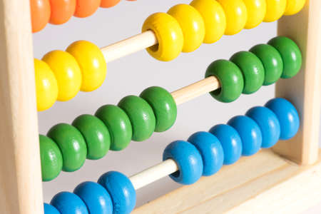 Wooden colored abacusの写真素材