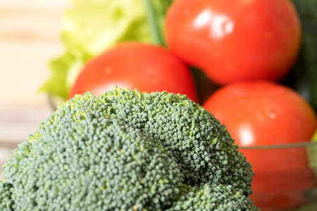 Healthy vegetables in a bowlの写真素材