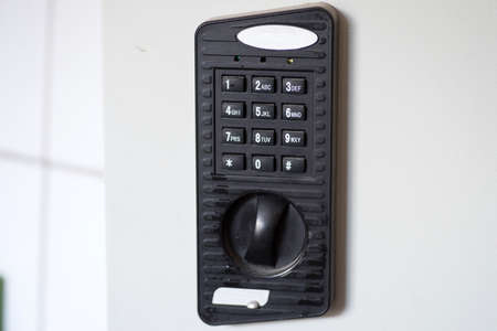 A safe, number combination and the input field