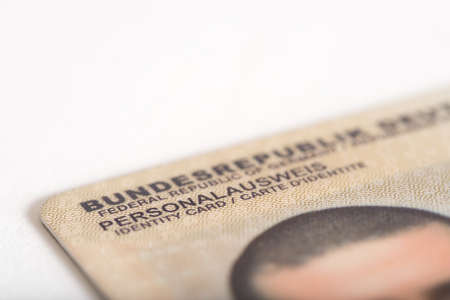 A German identity cardの写真素材