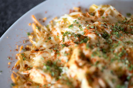 Italian food on a plateの写真素材