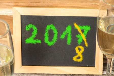 Champagne and new yearの写真素材