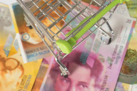Shopping cart and Swiss Franc