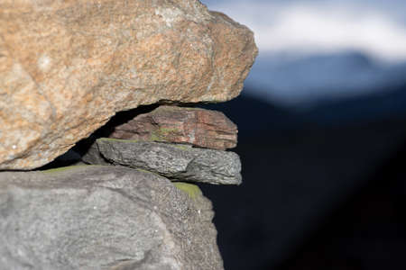 An old wallの写真素材