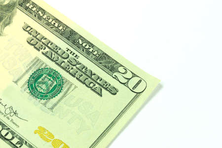 Close-up of dollar bills