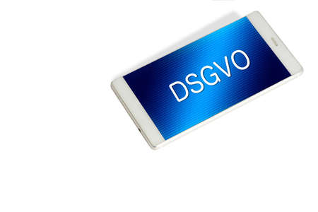 A smartphone and privacy policyの写真素材