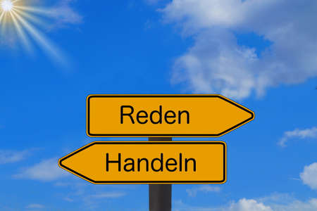 A shield and decision between talking and acting